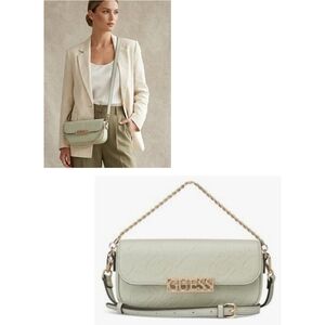 Guess Daisee Crossbody/shoulder Bag In Light Matcha